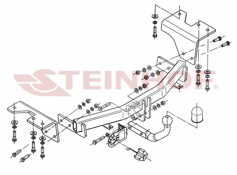 Tilhengerfeste Toyota Verso (5D) (2009-) – fastmontert | Steinhof
