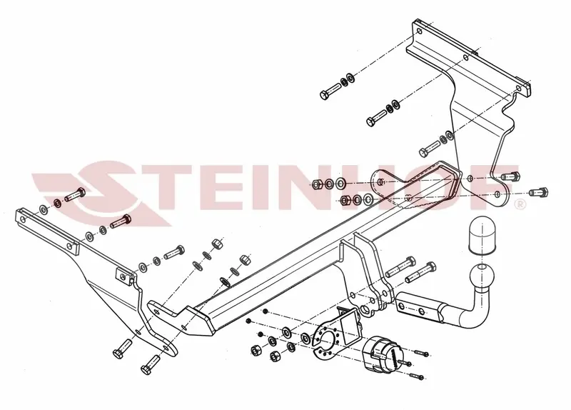 Tilhengerfeste Toyota Verso S (2010-2016) – fastmontert | Steinhof