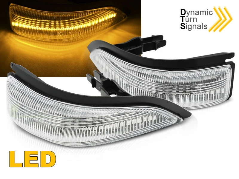 Blinklys i sidespeil Toyota Yaris III (2011–2019) LED Hvit - KBTO10