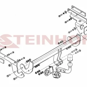Tilhengerfeste Toyota Yaris 3/5D (P13) (2011-2014) – fastmontert | Steinhof