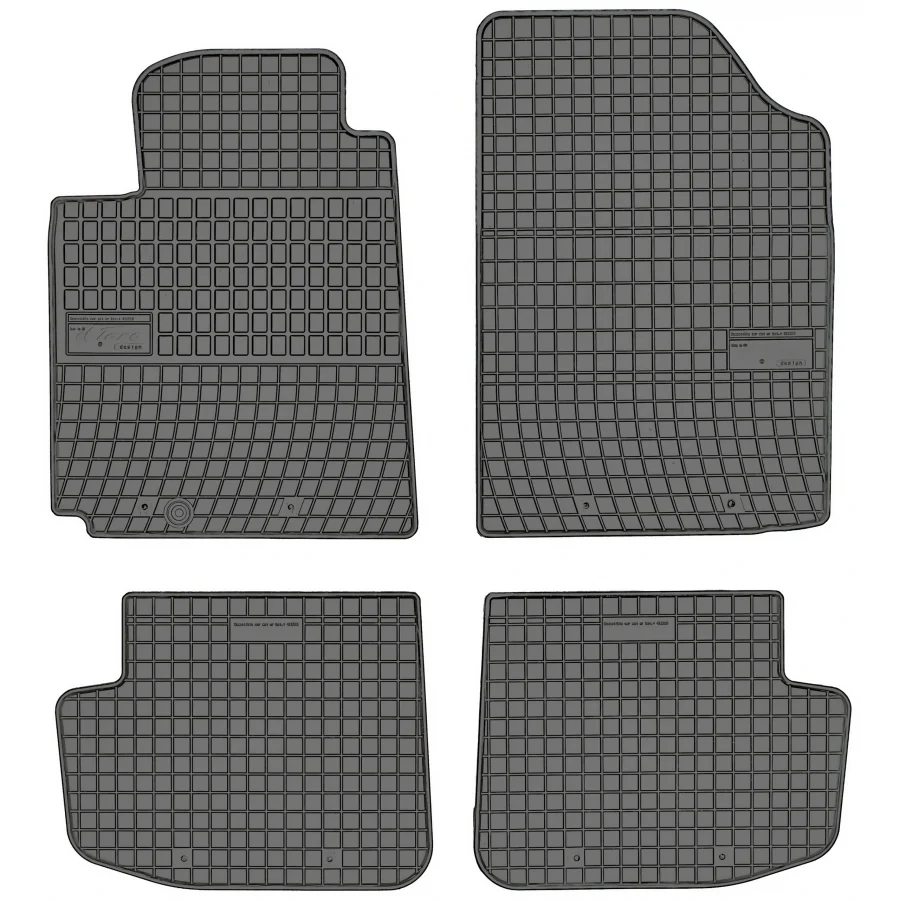 Gulvmatter Toyota Yaris I (1999-2005) – med sidekant på 1 cm | Frogum