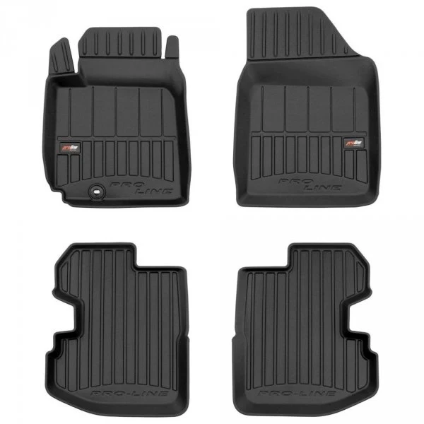Gulvmatter Toyota Yaris I (1999-2005) – 3D Premium med sidekant | Frogum