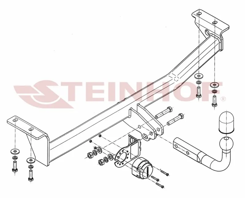 Tilhengerfeste Toyota Yaris Verso (1999-2006) – fastmontert | Steinhof