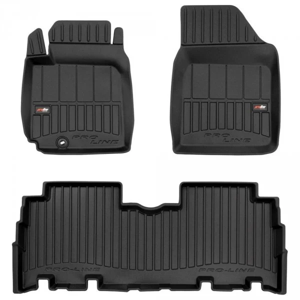 Gulvmatter Toyota Yaris Verso (1999-2005) – 3D Premium med sidekant | Frogum