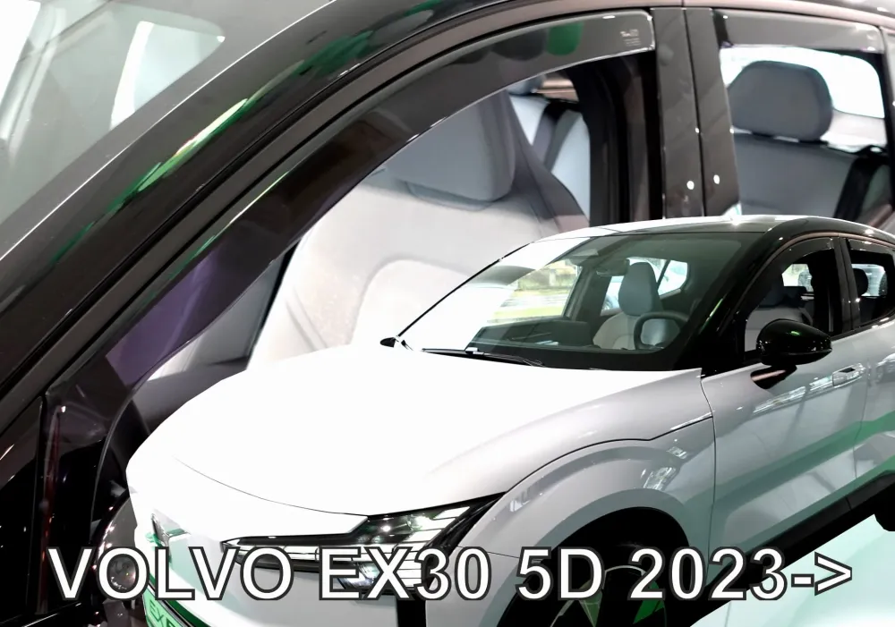 Vindavviser Volvo EX30 / sett 4 stk. (2023-) – PMMA Plexiglass | Heko