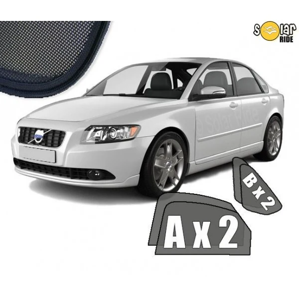 Solskjerm Volvo S40 II (2004-2012) (4 stk)
