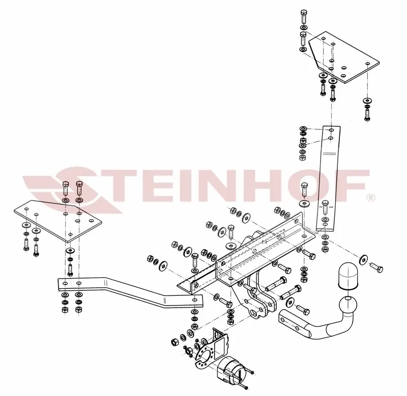 Tilhengerfeste Volvo V50 Stasjonsvogn (2004-2012) – fastmontert | Steinhof