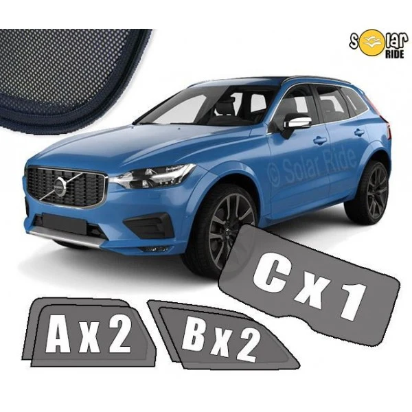 Solskjerm Volvo XC60 II (2017-) (5 stk)