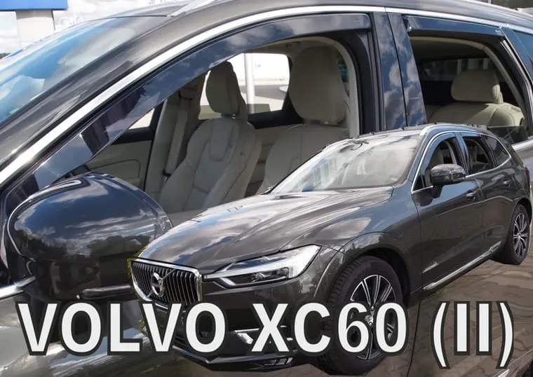 Vindavviser Volvo XC60 II / sett 4 stk. (2017-) – PMMA Plexi | Heko
