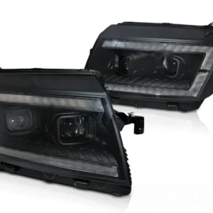 Frontlykter Volkswagen Crafter II (2017–) LED Tube Light DRL Sekvensiell Svart - LPVWV9
