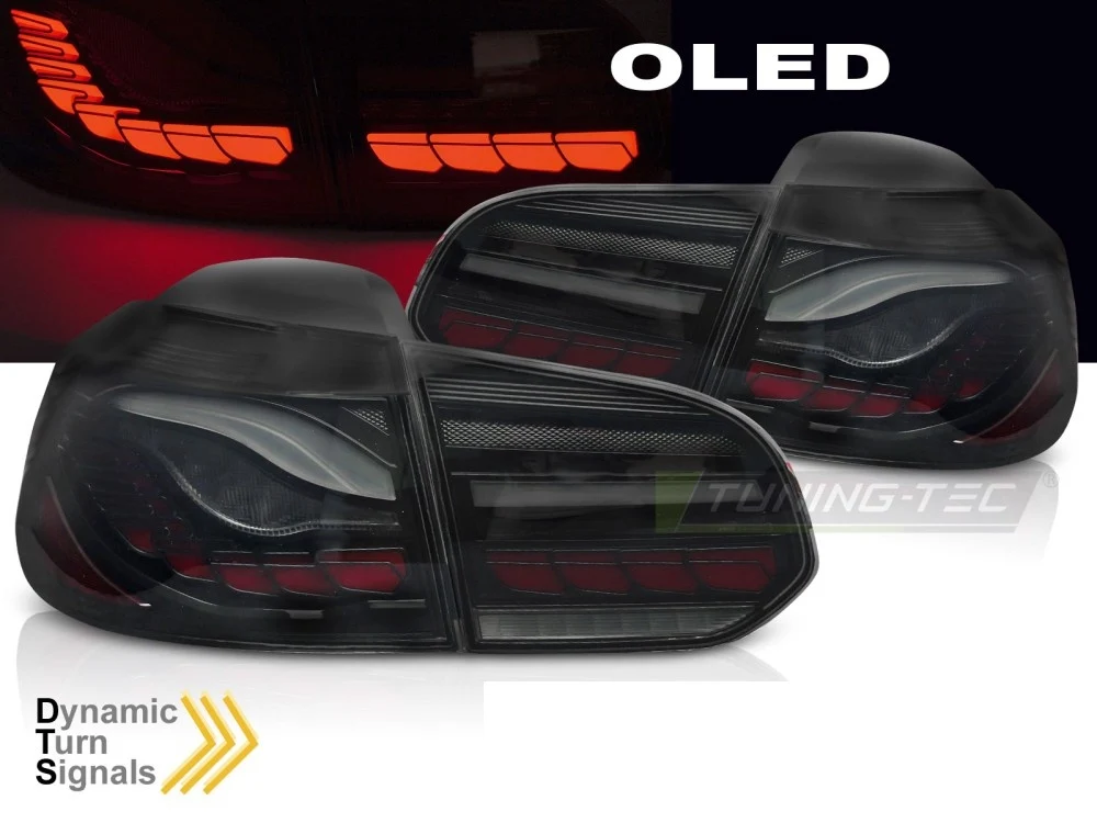 Baklykter Volkswagen Golf 1 74-84 - LED Smoke OLED