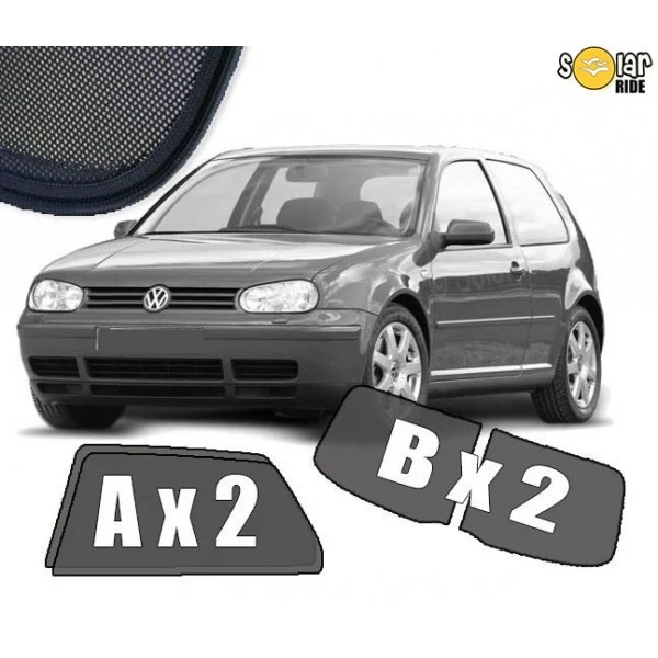 Solskjerm Vw Golf Coupe IV (1997-2006) (4 stk)