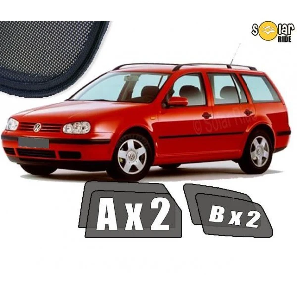 Solskjerm Vw Golf Variant IV (1997-2006) (4 stk)
