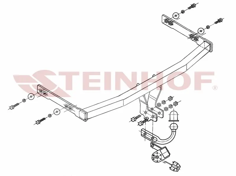 Tilhengerfeste Vw Golf IV Variant (1997-2006) – fastmontert | Steinhof