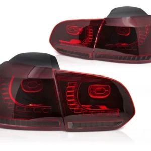 Baklykter Volkswagen Golf 6 (2008–2013) LED Sekvensiell Rød/Smoke - LDVWU5