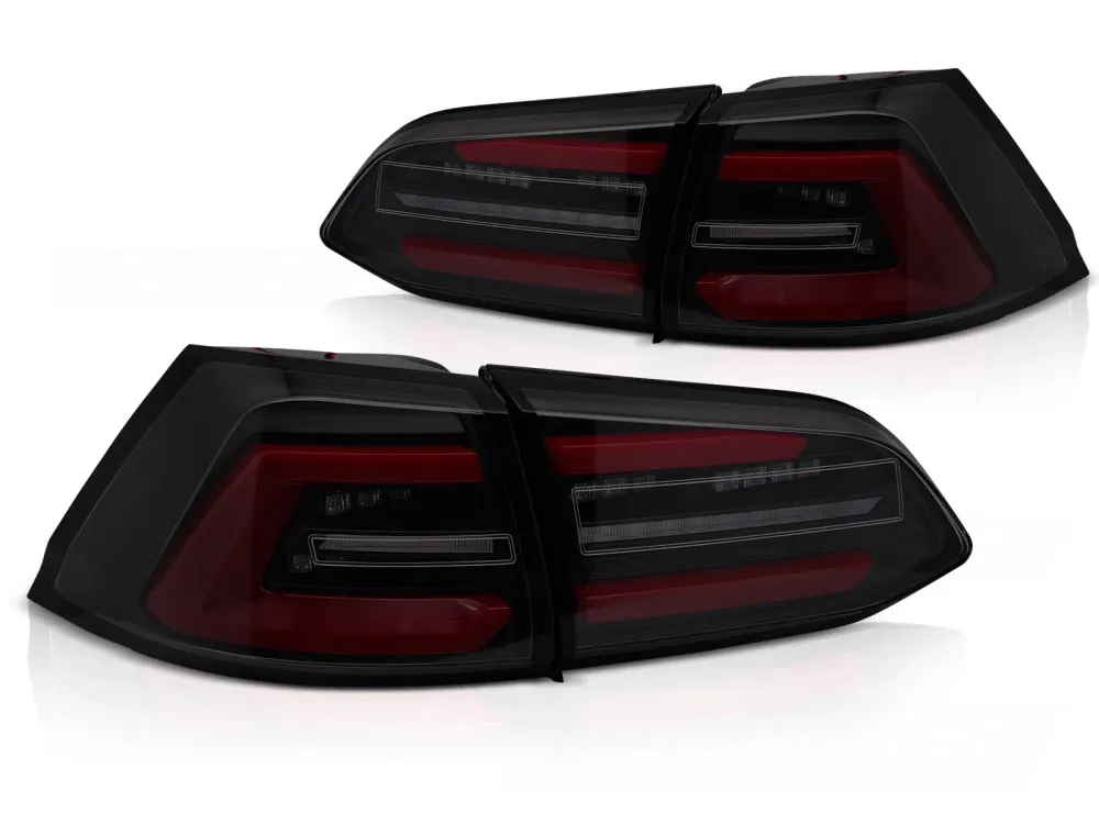 Baklykter Volkswagen Golf 7 (2013–2017) LED Sekvensiell Smoke Svart - LDVWT7