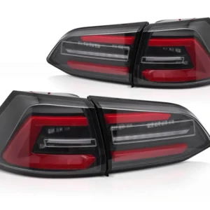 Baklykter Volkswagen Golf 7 (2013–2017) LED Sekvensiell Svart/Rød - LDVWT6