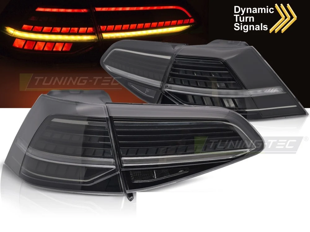 Baklykter Volkswagen Golf 7 (2013–2019) LED Sekvensiell Smoke - LDVWV1
