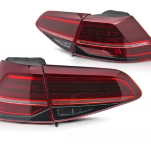Baklykter Volkswagen Golf 7 (2013–2019) LED Sekvensiell Rød - LDVWV0