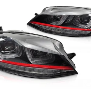 Baklykter Volkswagen Golf 7 (2017–2019) LED Sekvensiell Smoke - LDVWS9