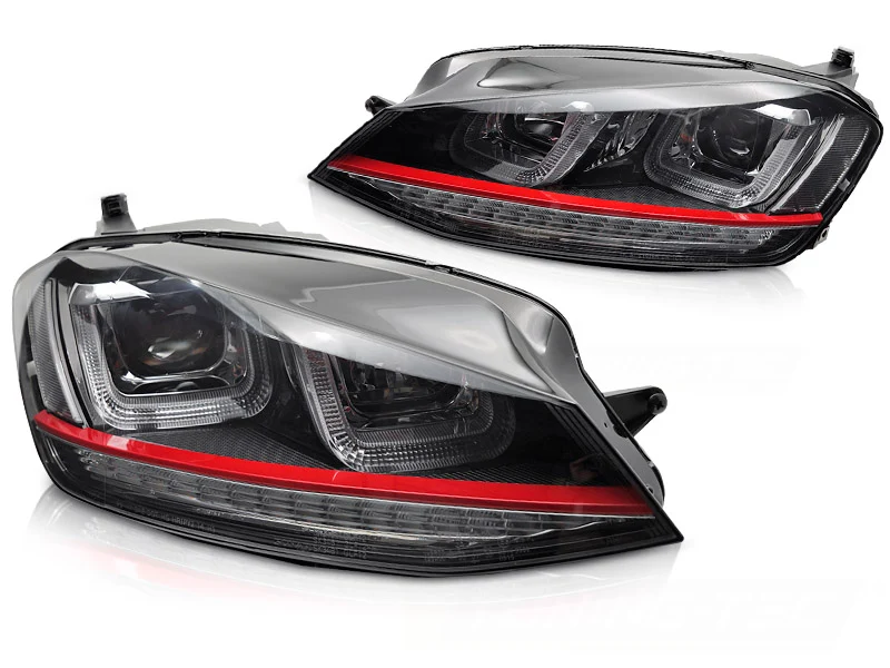 Baklykter Volkswagen Golf 7 (2017–2019) LED Sekvensiell Smoke - LDVWS9