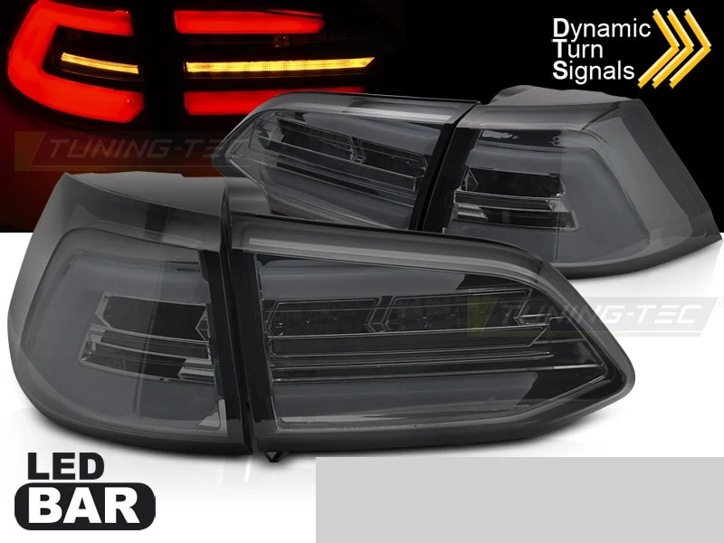 Baklykter Volkswagen Golf 7 (2017–2019) LED Sekvensiell Smoke - LDVWS9