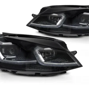 Frontlykter Volkswagen Golf 7 12-20 - LED Sekvensiell DRL Silver