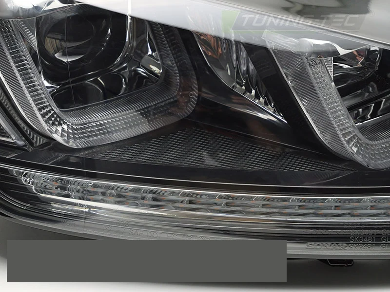 Frontlykter Volkswagen Golf 7 (2013–2017) Sekvensiell Svart Black Line - LPVWV7