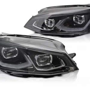 Frontlykter Volkswagen Golf 7 (2014–2017) Full LED Svart - LPVWW8