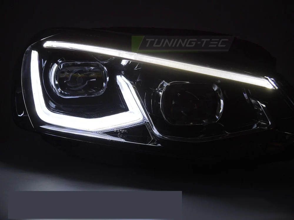 Frontlykter Volkswagen Golf 7 (2014–2017) Full LED Svart - LPVWW8