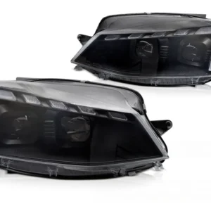 Frontlykter Volkswagen Golf 7 (2017–2019) Sekvensiell Dynamisk Svart - LPVWX5