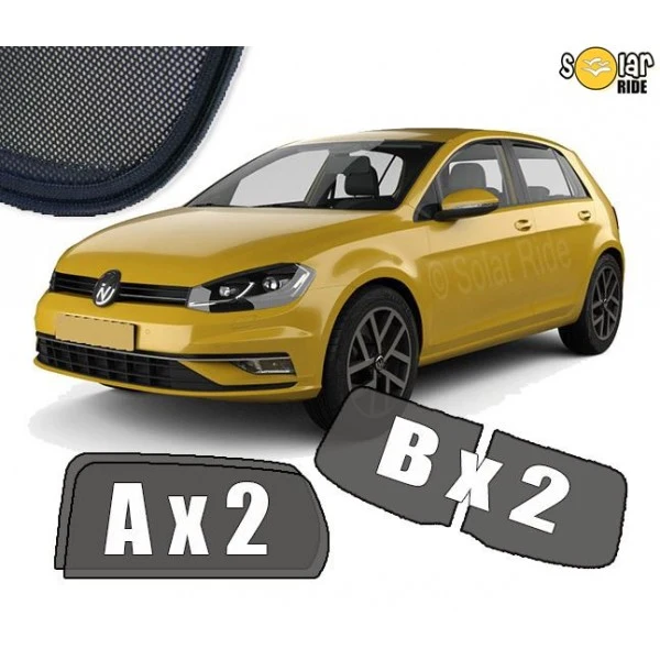 Solskjerm Vw Golf Hatchback VII (2012-2020) (6 stk)