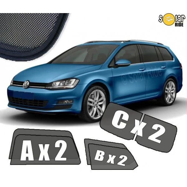 Solskjerm Vw Golf Variant VII (2012-2020) (6 stk)