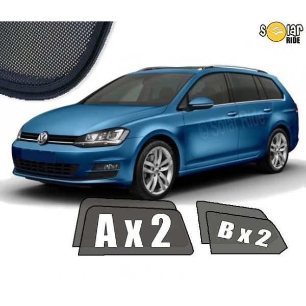 Solskjerm Vw Golf Variant VII (2012-2020) (4 stk)