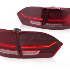 Baklykter Volkswagen Jetta VI (2011–2014) LED Bar Rød/Hvit - LDVWV8