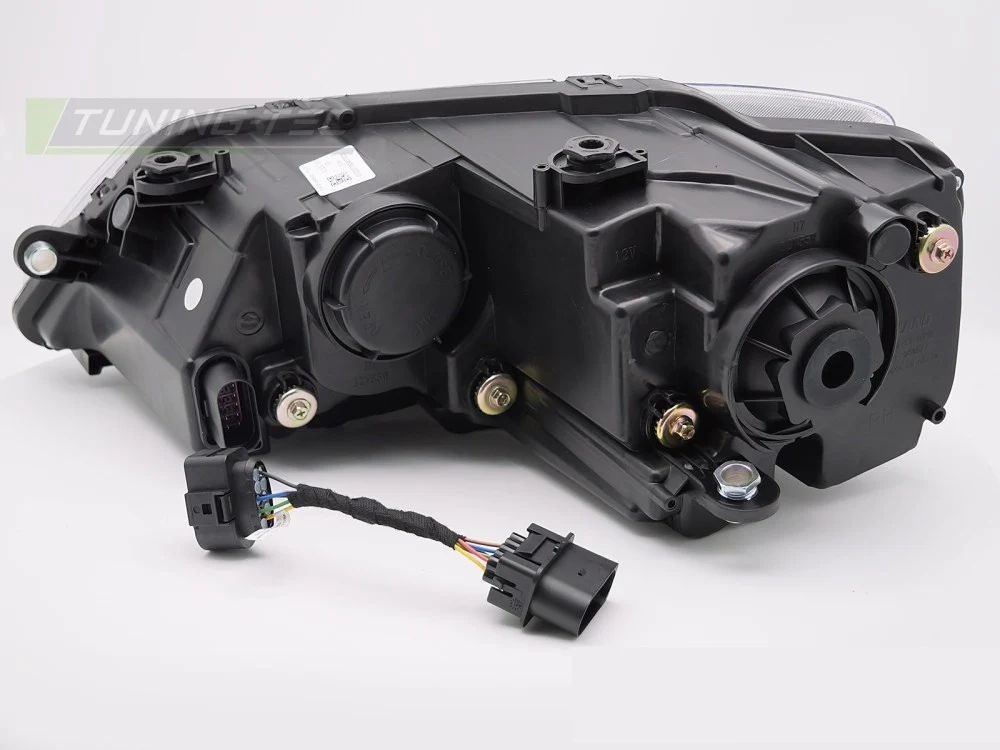 Frontlykter VW Jetta VI (2011–2018) Tube Light Svart - LPVWX0