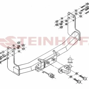 Tilhengerfeste Vw LT 28-35 Box Van (single wheels) (1995-2006) – fastmontert | Steinhof