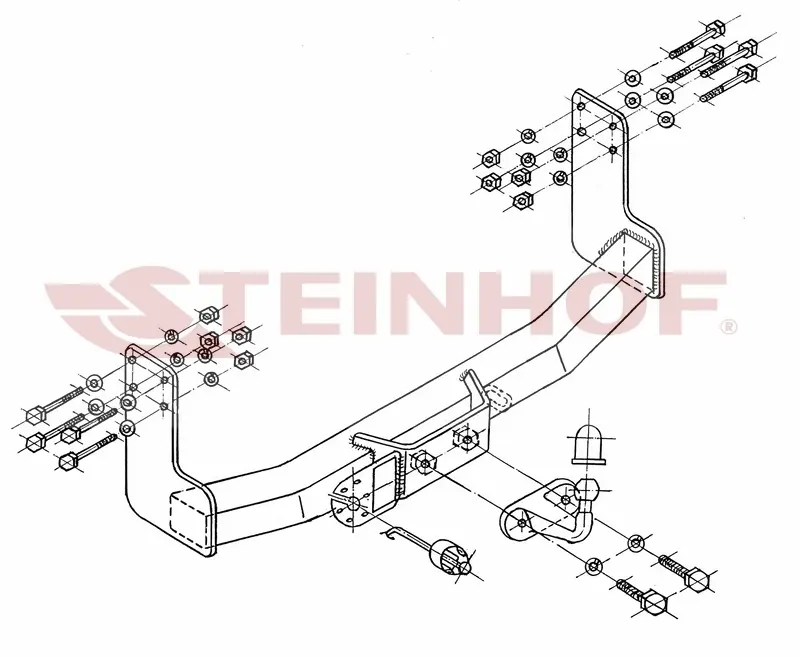 Tilhengerfeste Vw LT 28-35 Box Van (single wheels) (1995-2006) – fastmontert | Steinhof