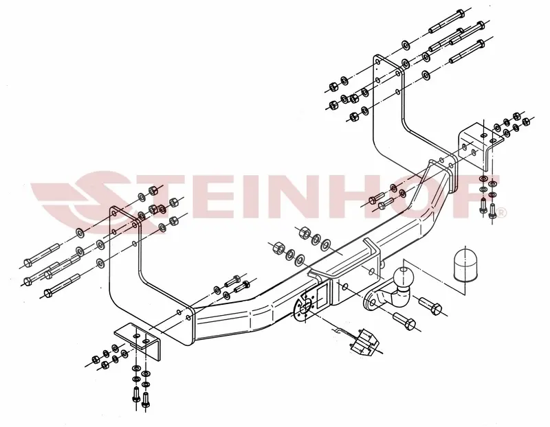 Tilhengerfeste Vw LT 28-35 Van, Minibuss (3,05) (1995-2006) – fastmontert | Steinhof