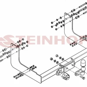 Tilhengerfeste Vw LT 28-35 Van, Minibuss step (3,05) (1995-2006) – fastmontert | Steinhof