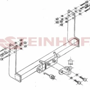 Tilhengerfeste Vw LT 46 Box Van (double wheels) (1995-2006) – fastmontert | Steinhof