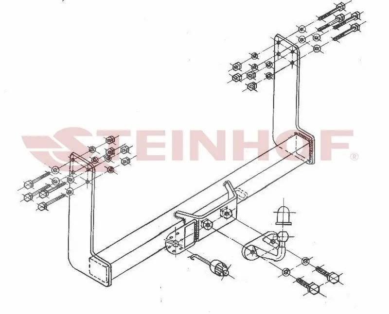 Tilhengerfeste Vw LT 46 Box Van (double wheels) (1995-2006) – fastmontert | Steinhof