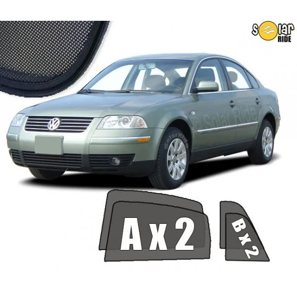 Solskjerm Vw Passat Sedan B5 (2000-2005) (4 stk)