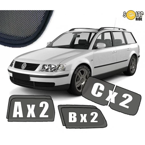Solskjerm Vw Passat B5 STV (1996-2000) (6 stk)