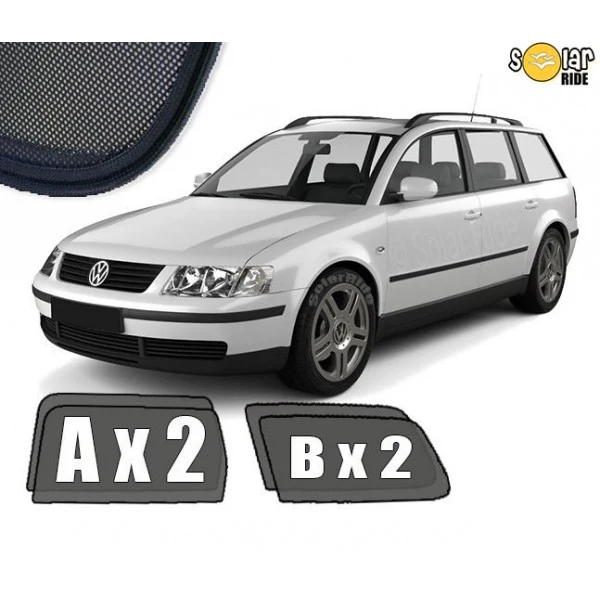 Solskjerm Vw Passat B5 STV (1996-2000) (4 stk)