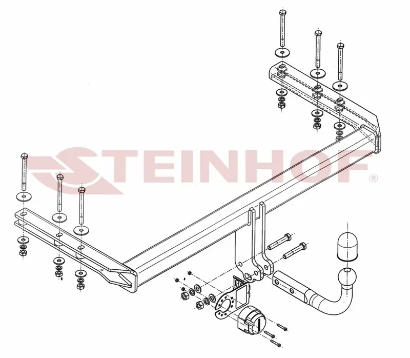 Tilhengerfeste Vw Passat 4x4 Stasjonsvogn (only 4x4) (B5) – fastmontert | Steinhof