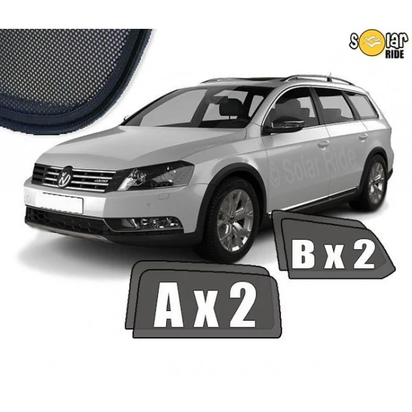 Solskjerm Vw Passat B7 Variant (2010-2014) (4 stk)