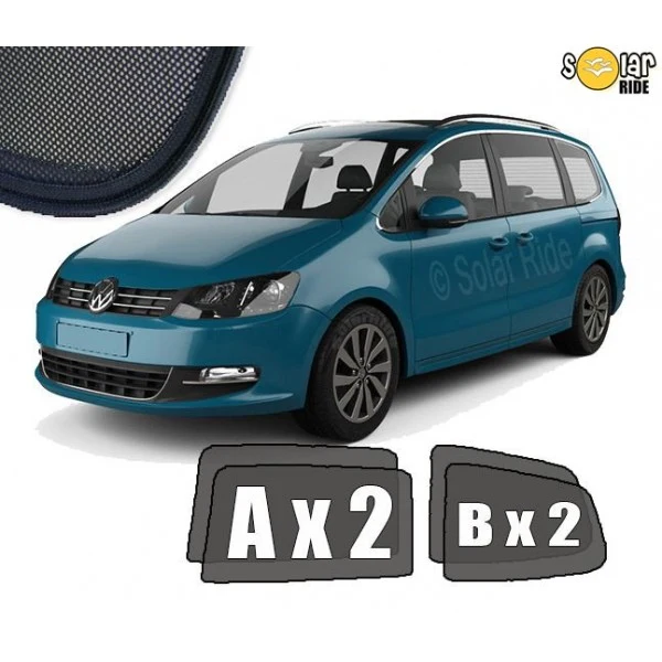 Solskjerm Vw Sharan II (2010-2022) (4 stk)