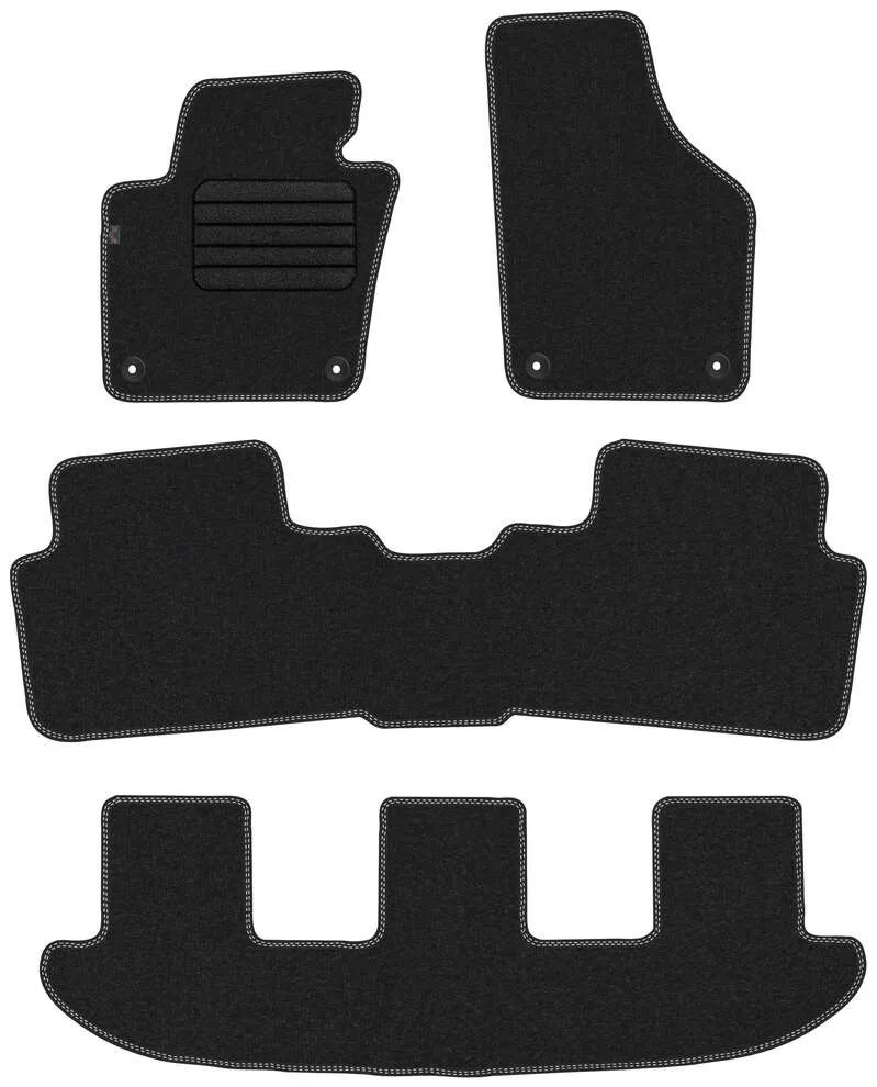 Stoffmatter Vw Sharan II (2010-2022) – Premium Stoff - Textil