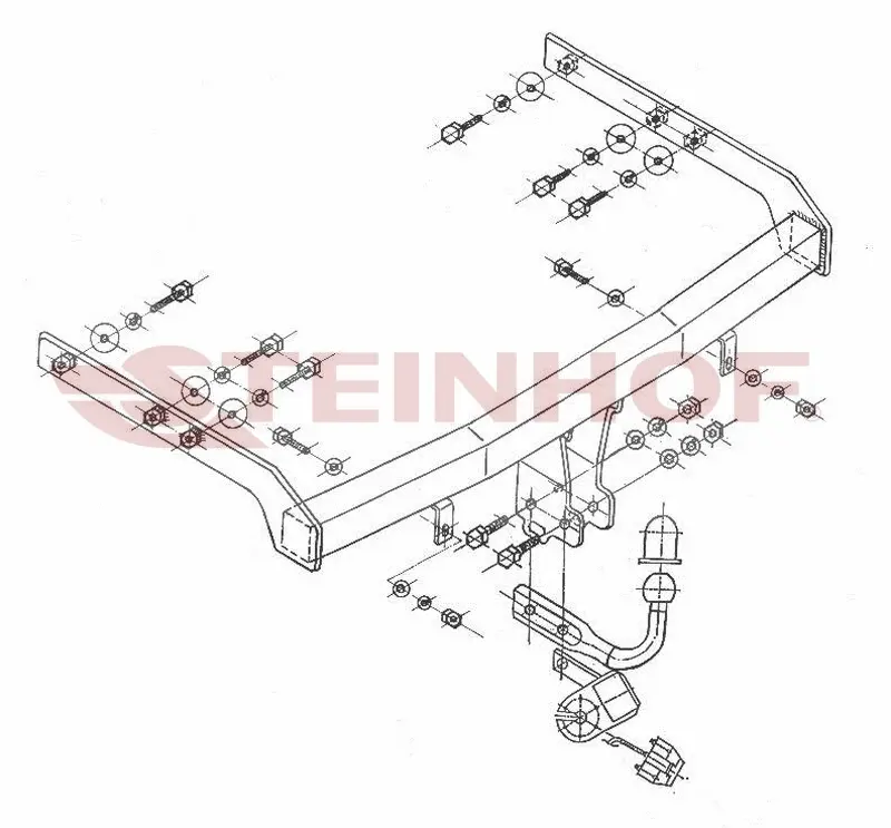 Tilhengerfeste Vw Sharan I Facelift (2000-2010) – fastmontert | Steinhof